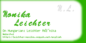 monika leichter business card